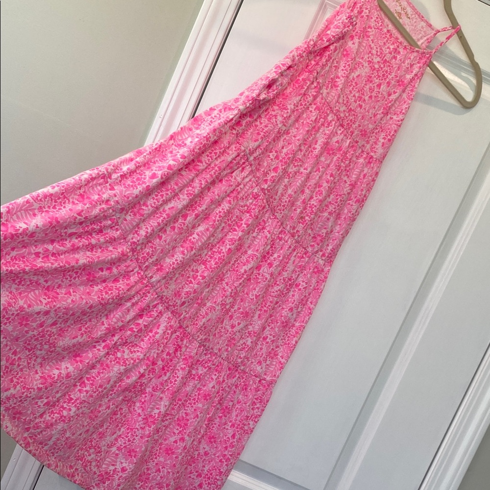 Lilly Pulitzer Pink Floral Print kids dress